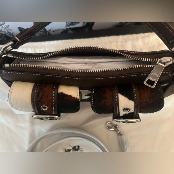 COACH ASHTON COW PRINT SHOULDER BAG NWT - Picture 10 of 10